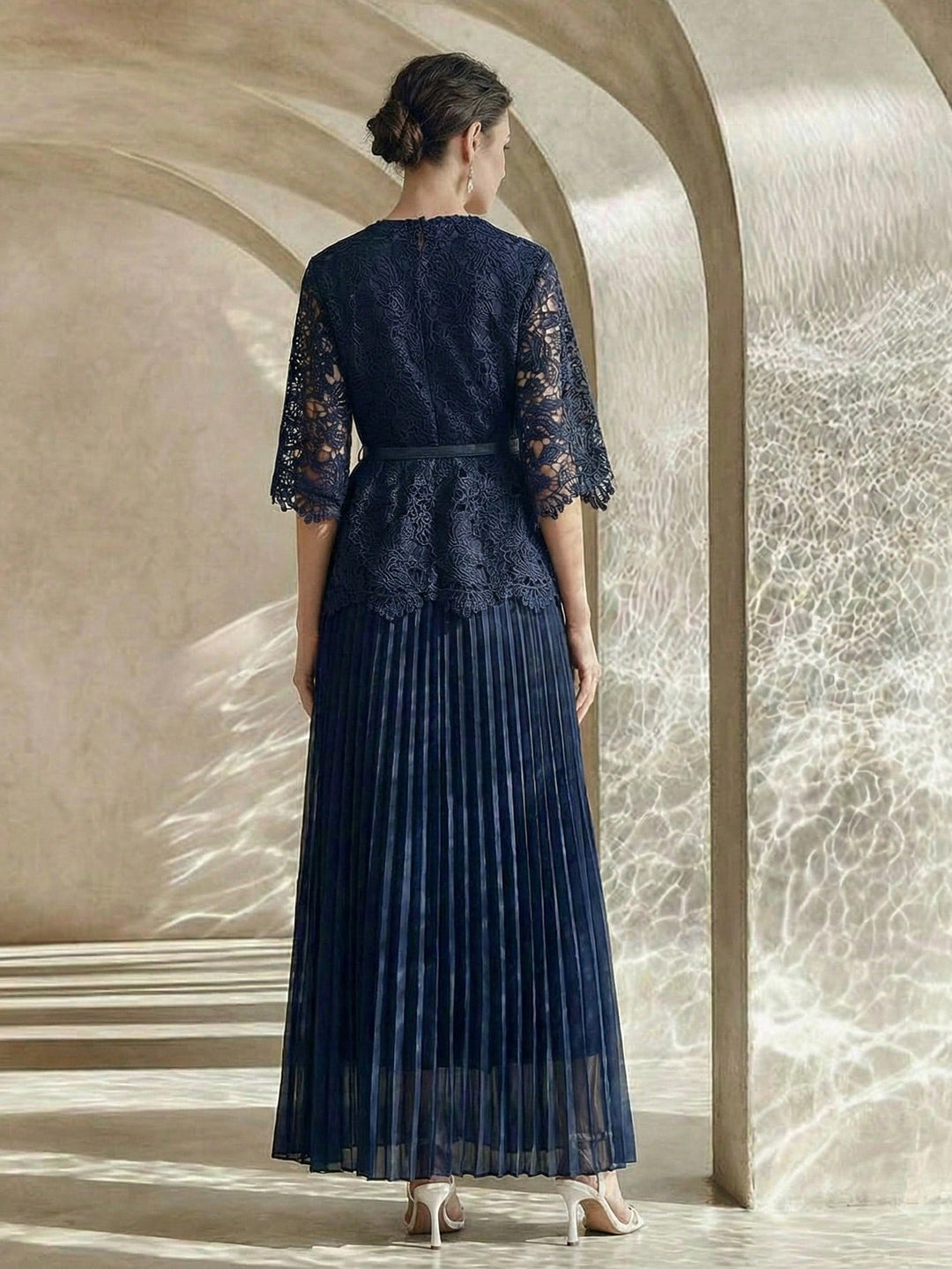 Rochie maxi SHEIN, albastru