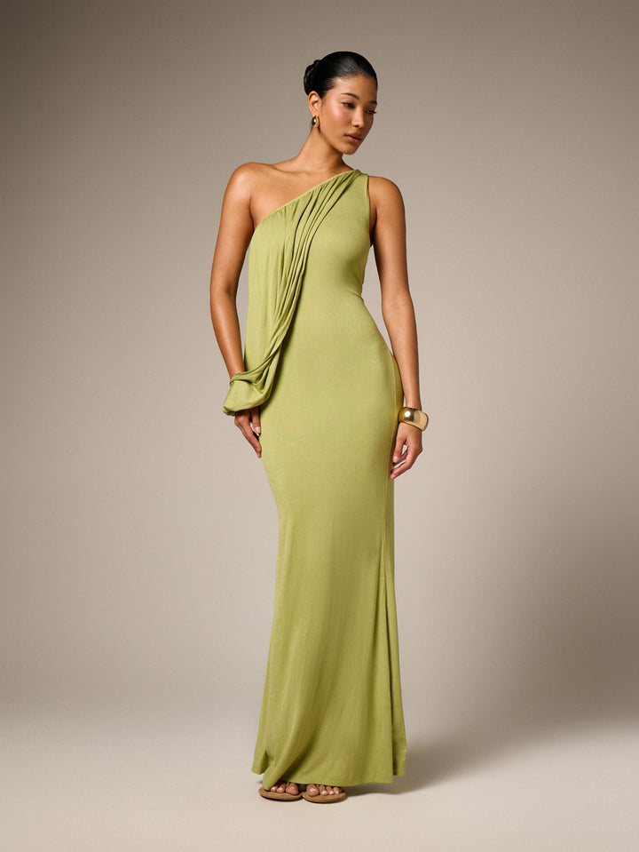Rochie maxi SHEIN, verde