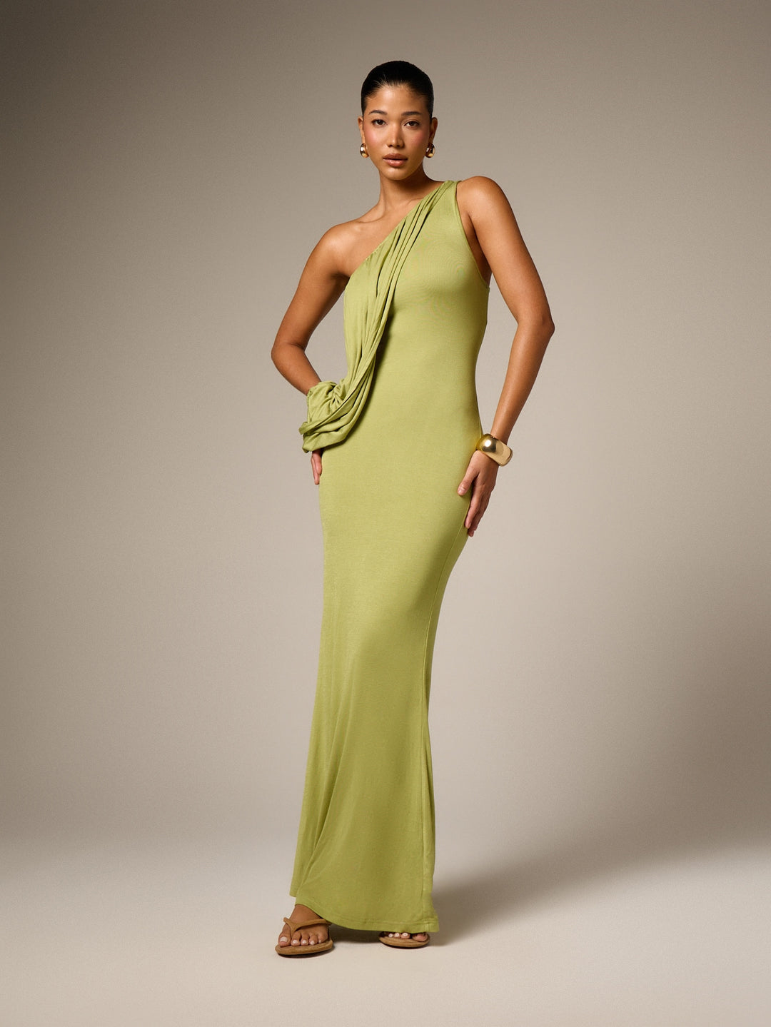 Rochie maxi SHEIN, verde