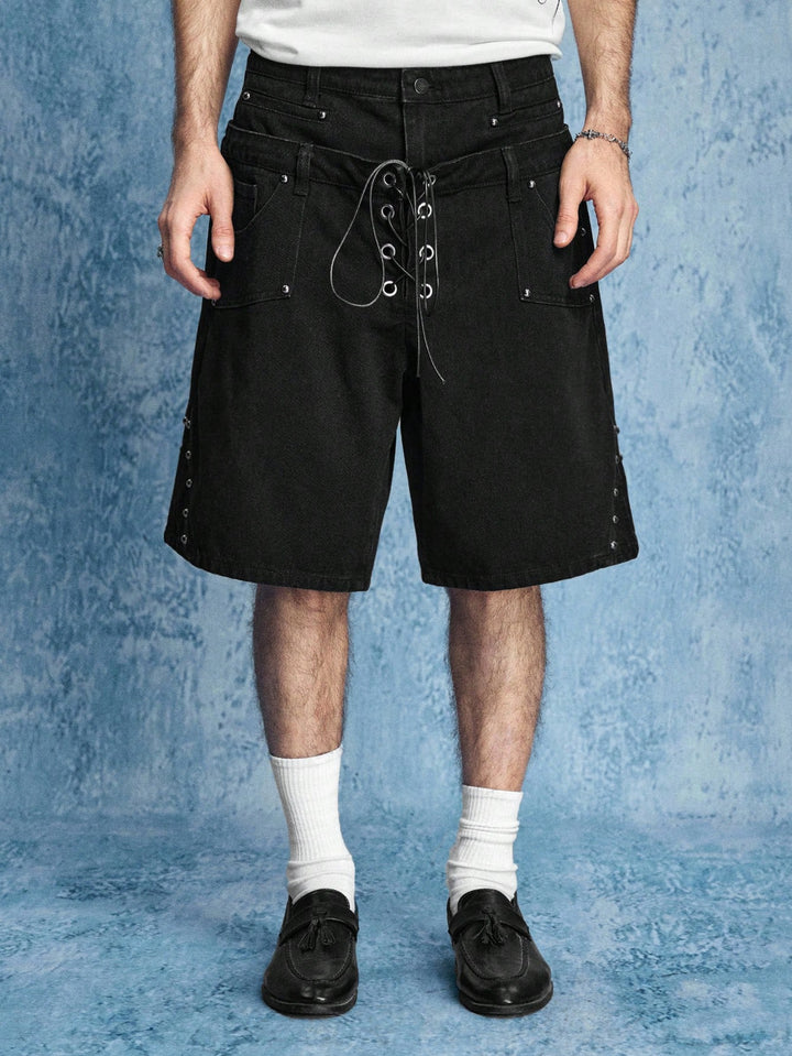Pantaloni scurți SHEIN, negru