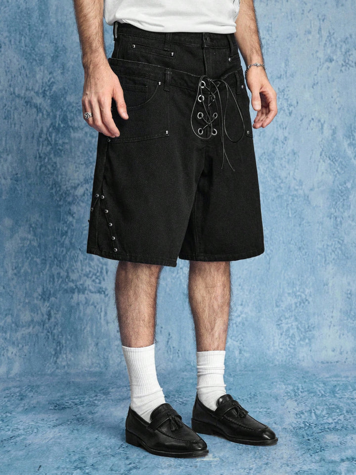 Pantaloni scurți SHEIN, negru