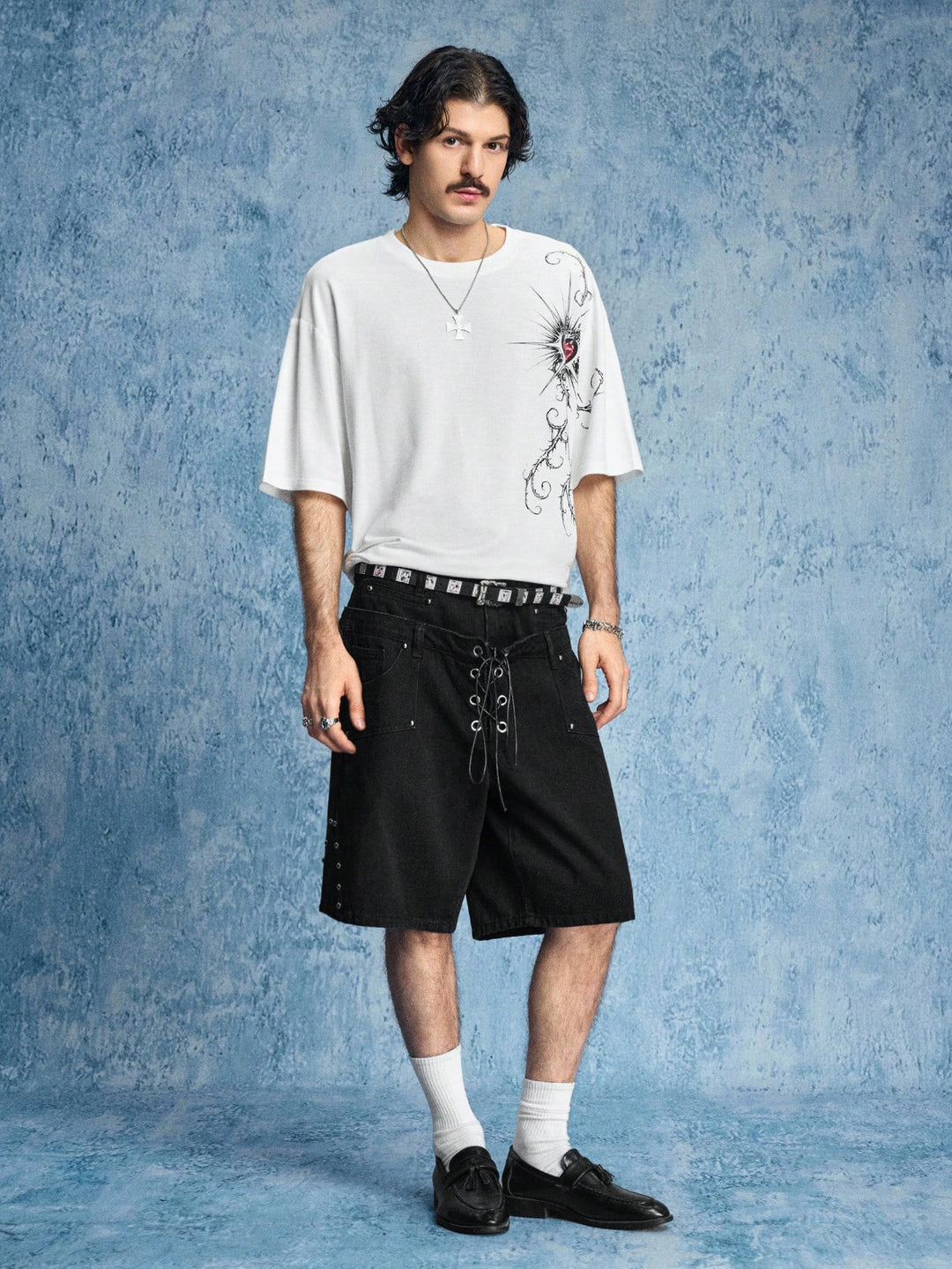 Pantaloni scurți SHEIN, negru