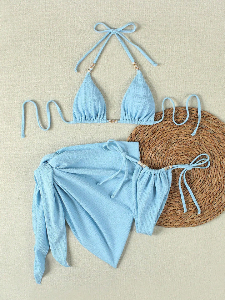 Set bikini SHEIN, albastru