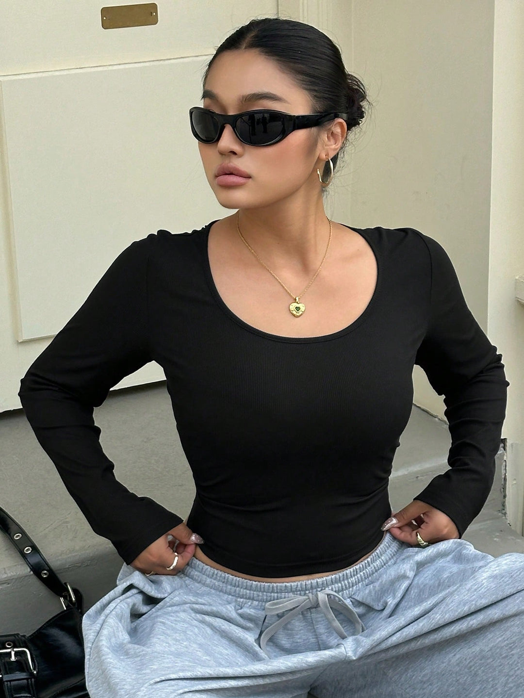 Bluză SHEIN, negru