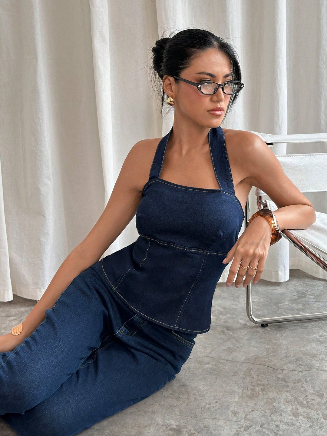 Top SHEIN, albastru