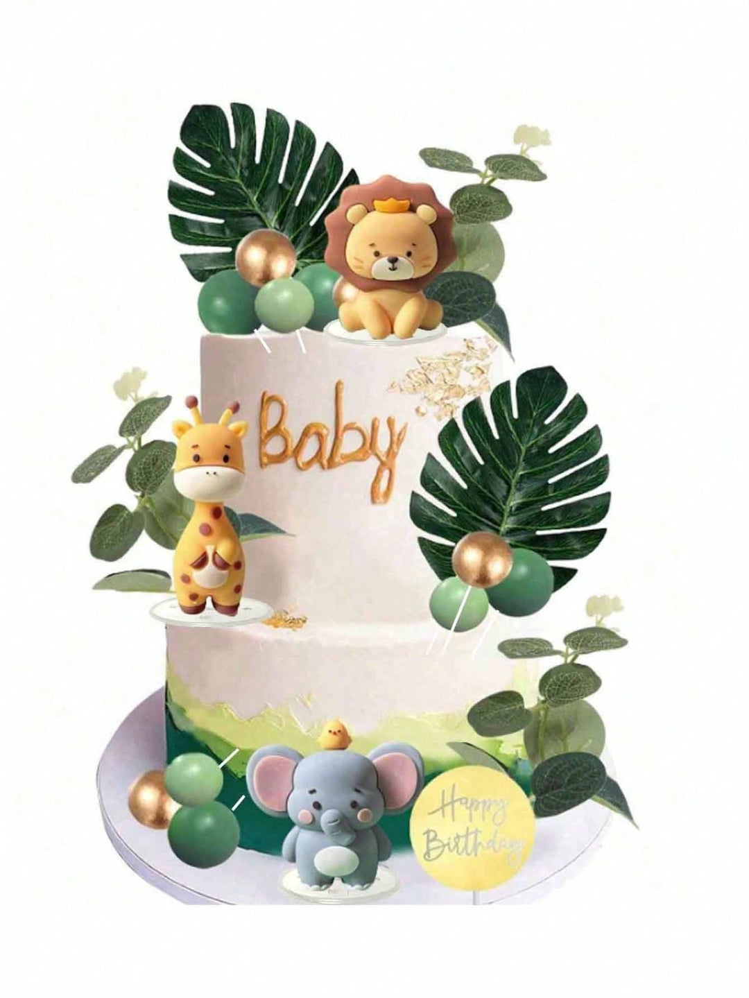 Ornament pentru tort SHEIN, mix culori