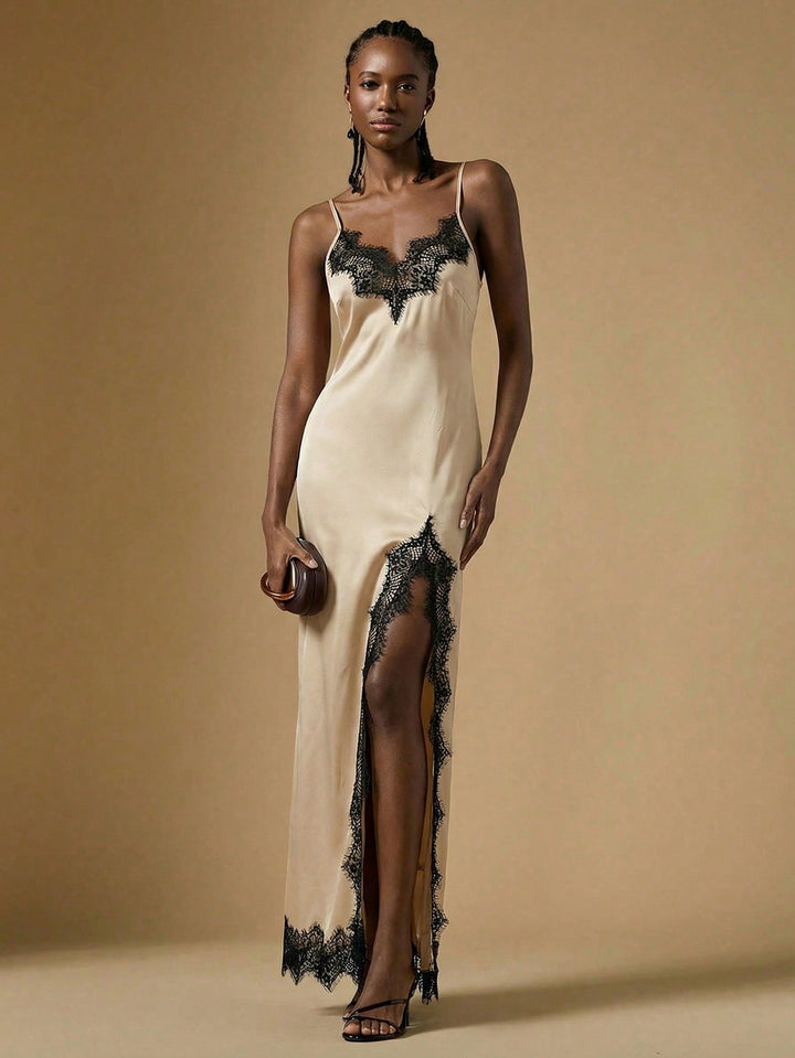 Rochie maxi SHEIN, kaki