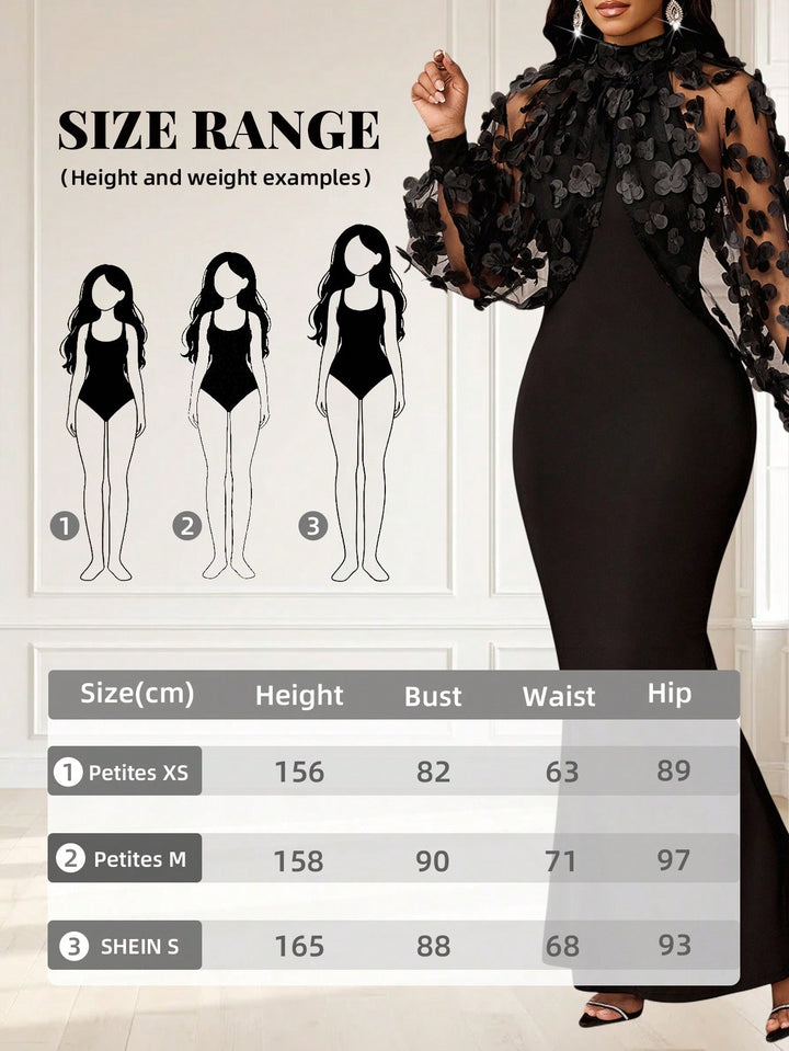Rochie maxi SHEIN, negru