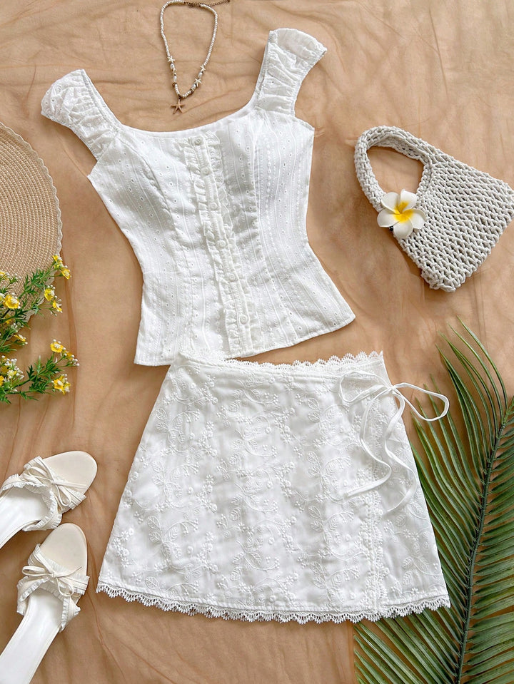 Top SHEIN, alb