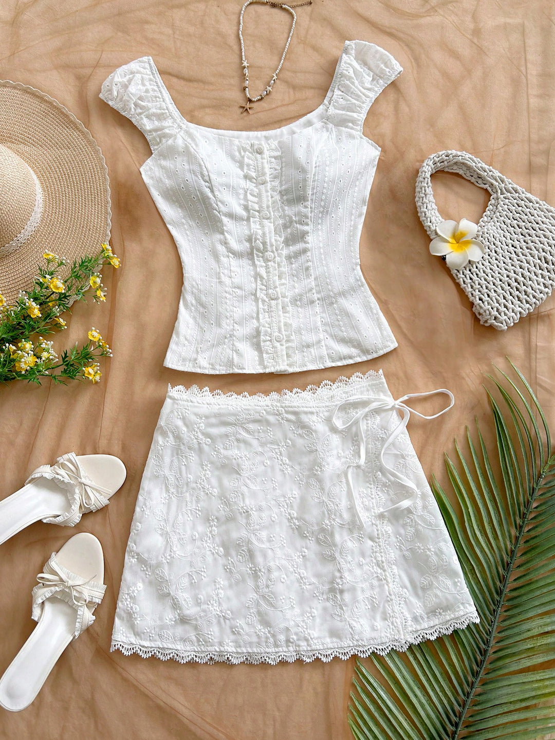 Top SHEIN, alb
