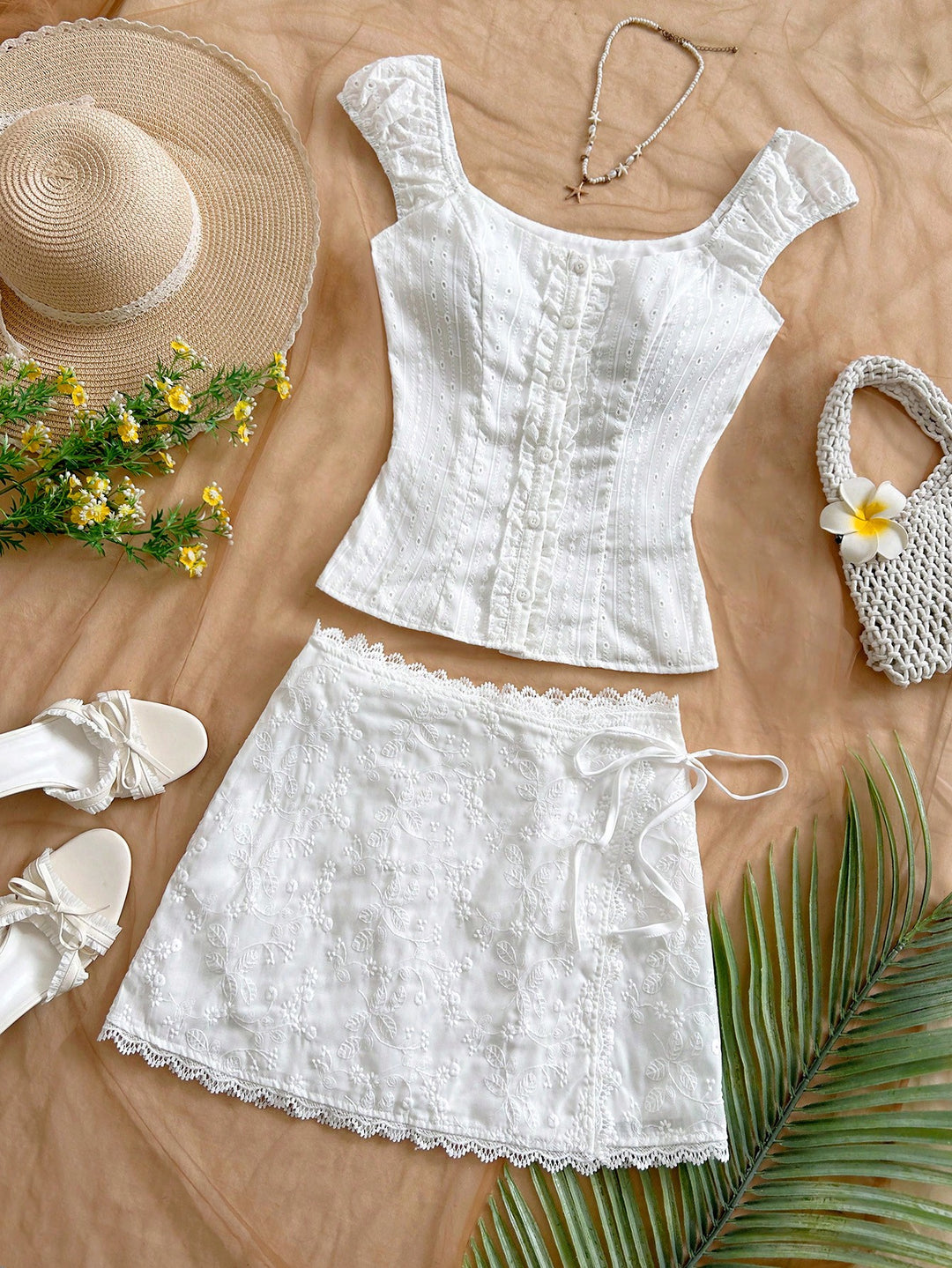 Top SHEIN, alb