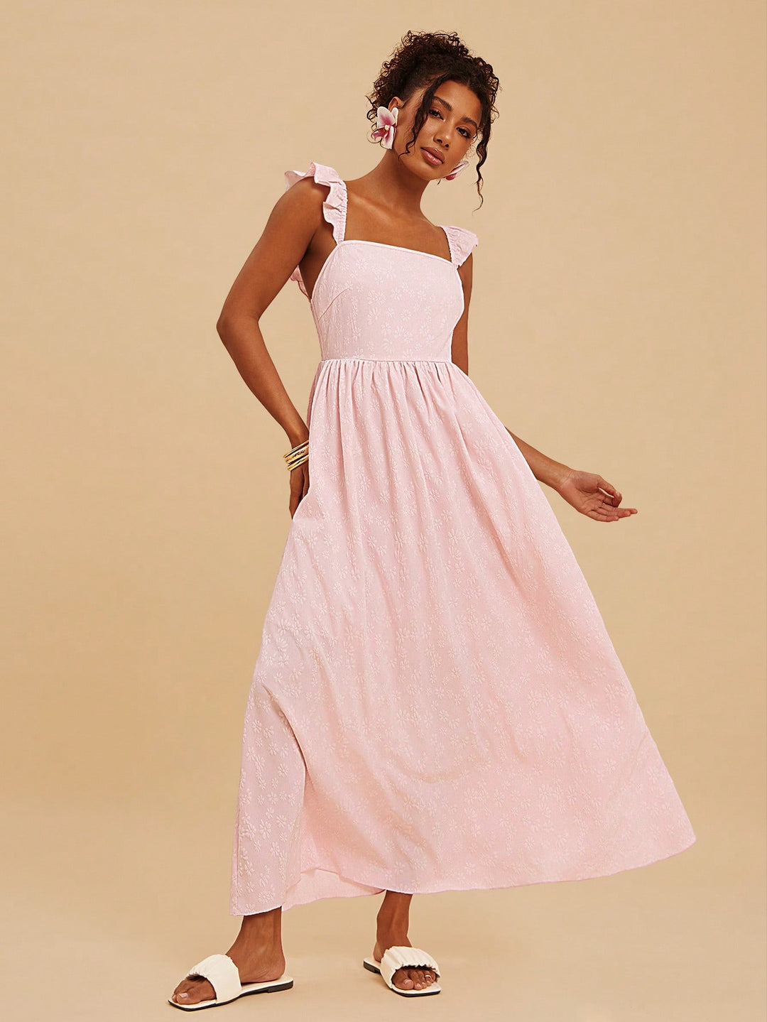 Rochie maxi SHEIN, roz