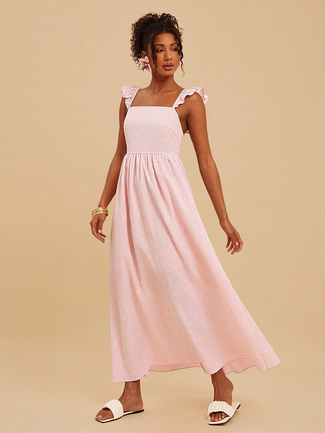 Rochie maxi SHEIN, roz