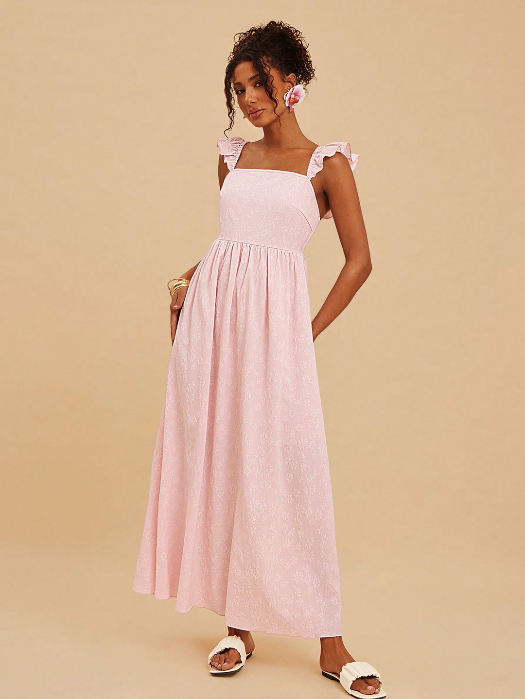 Rochie maxi SHEIN, roz