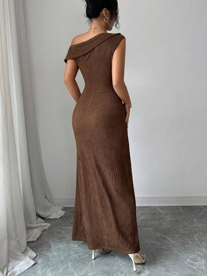 Rochie maxi SHEIN, maro