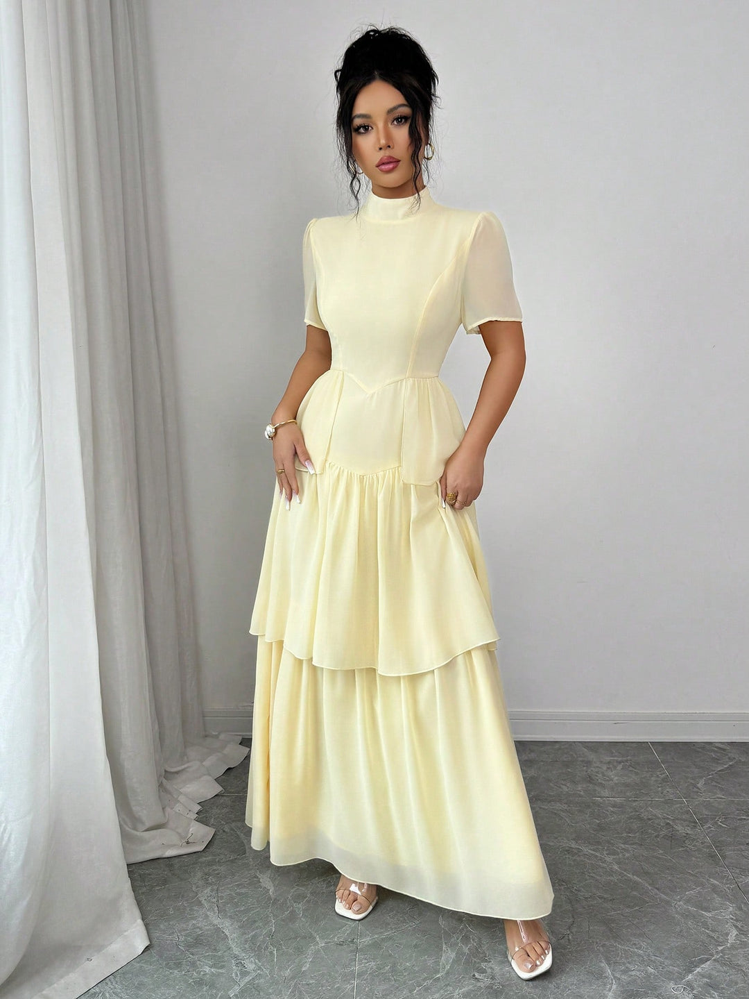 Rochie maxi SHEIN, galben