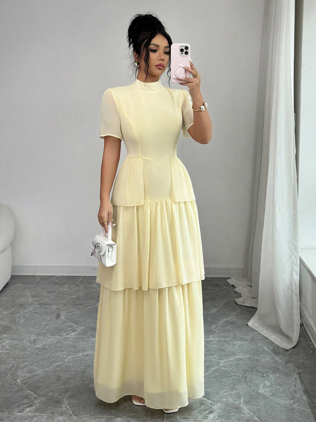Rochie maxi SHEIN, galben