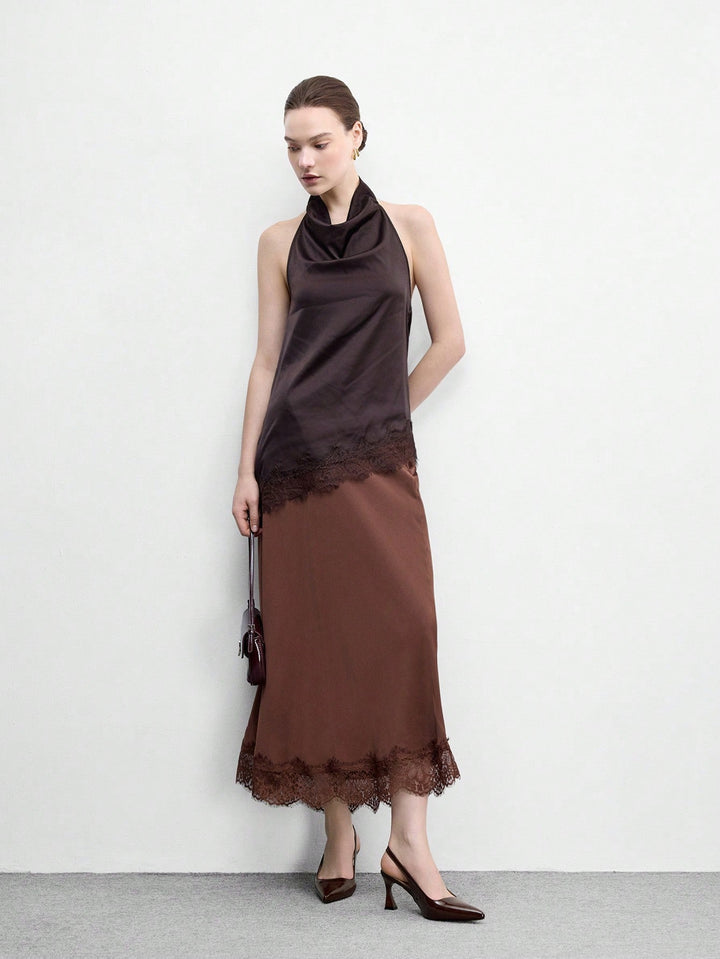 Pantofi cu toc SHEIN, maro