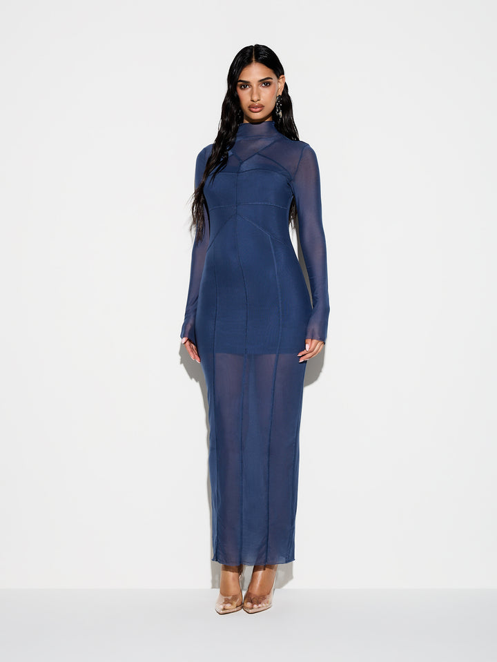 SHEIN maxi ruha, kék