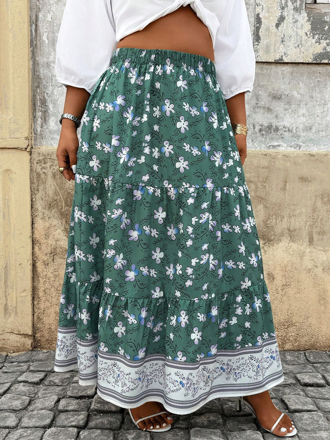 SHEIN maxi skirt, mixed colors