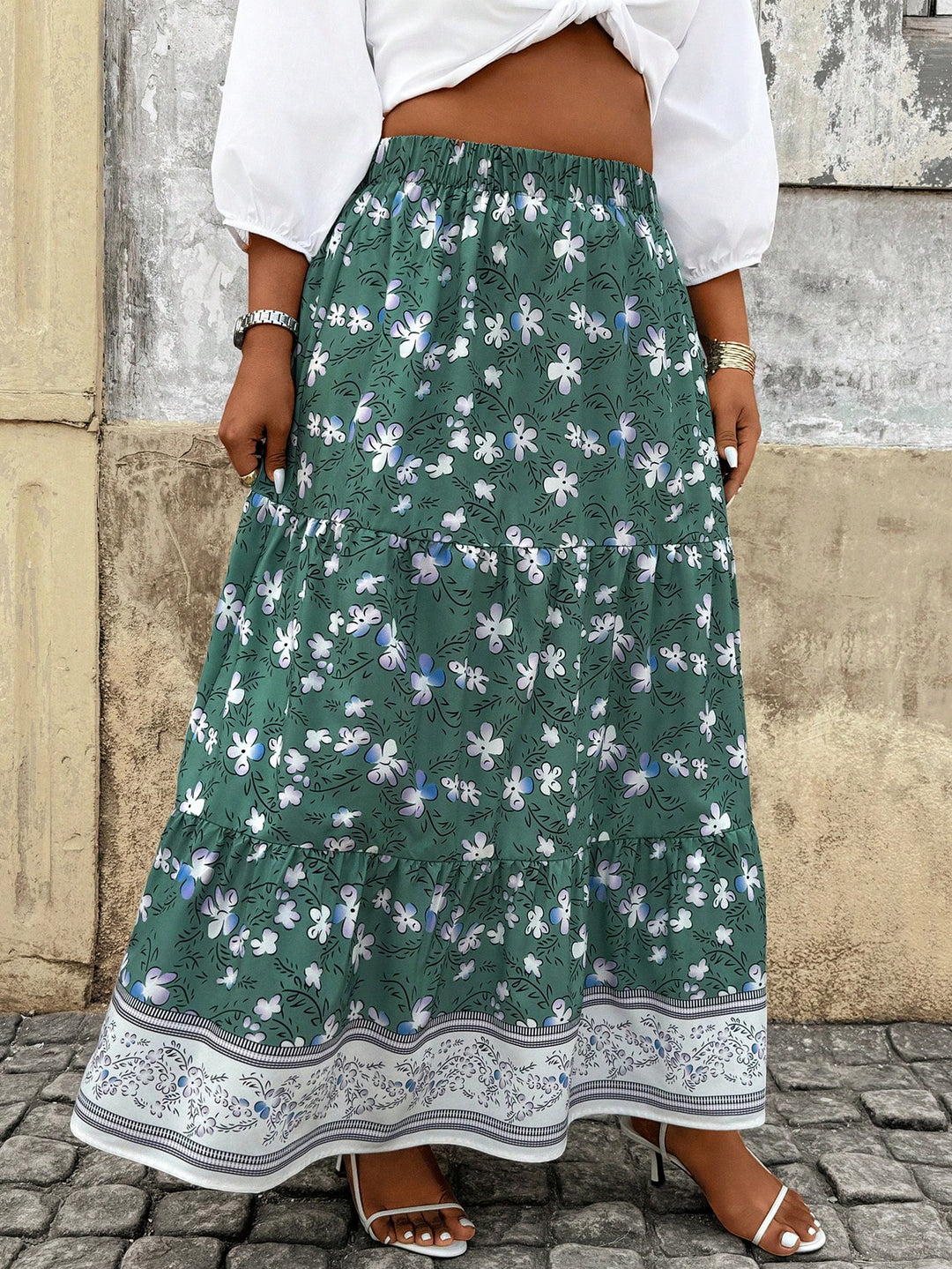 SHEIN maxi skirt, mixed colors
