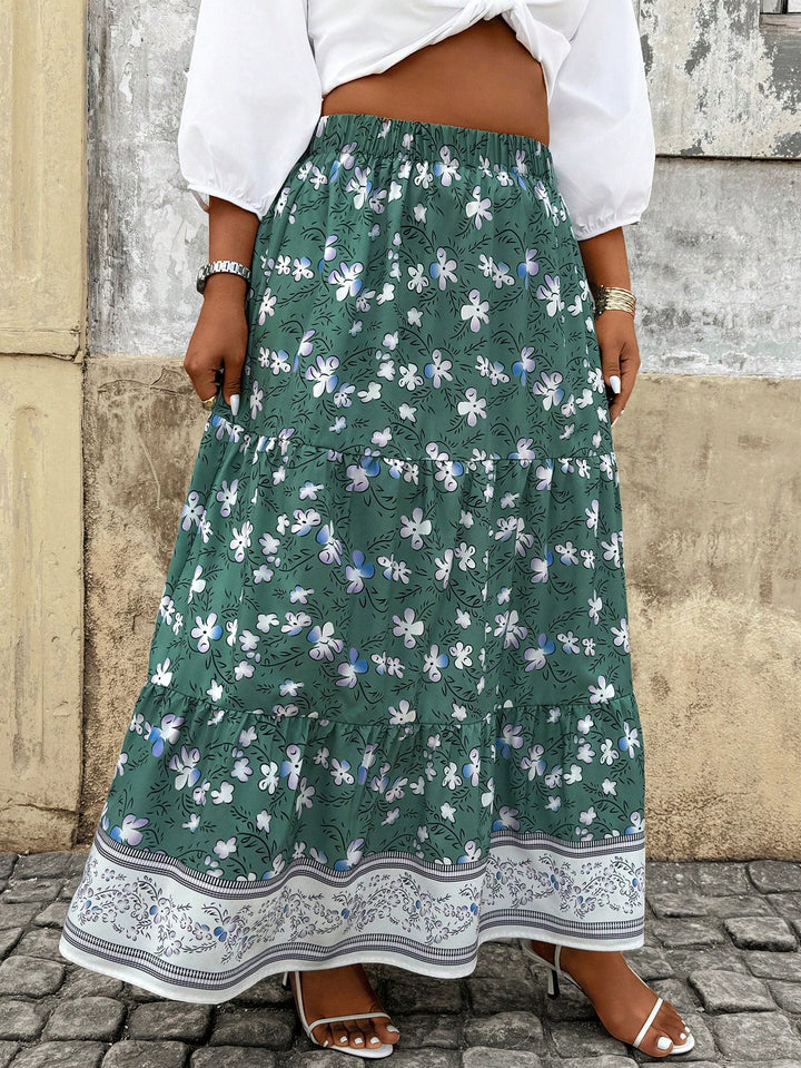 SHEIN maxi skirt, mixed colors