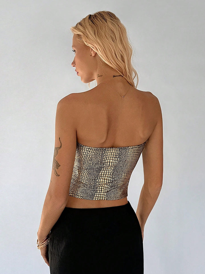 Top SHEIN, auriu