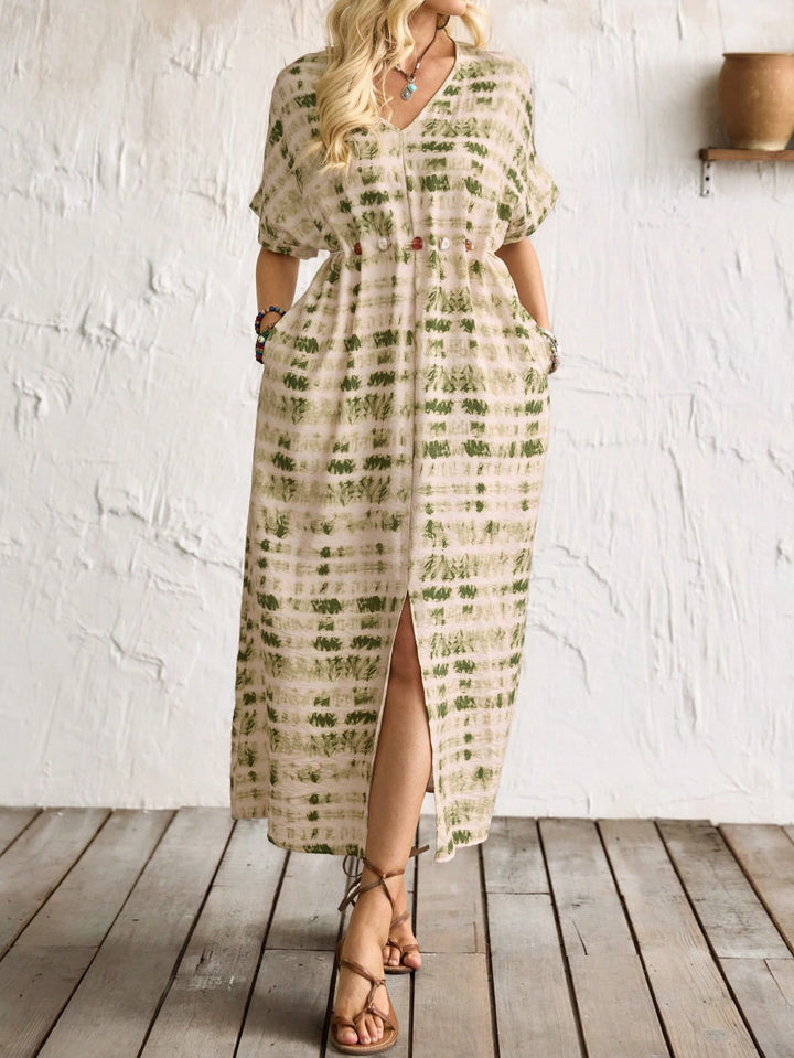 Rochie maxi SHEIN, verde