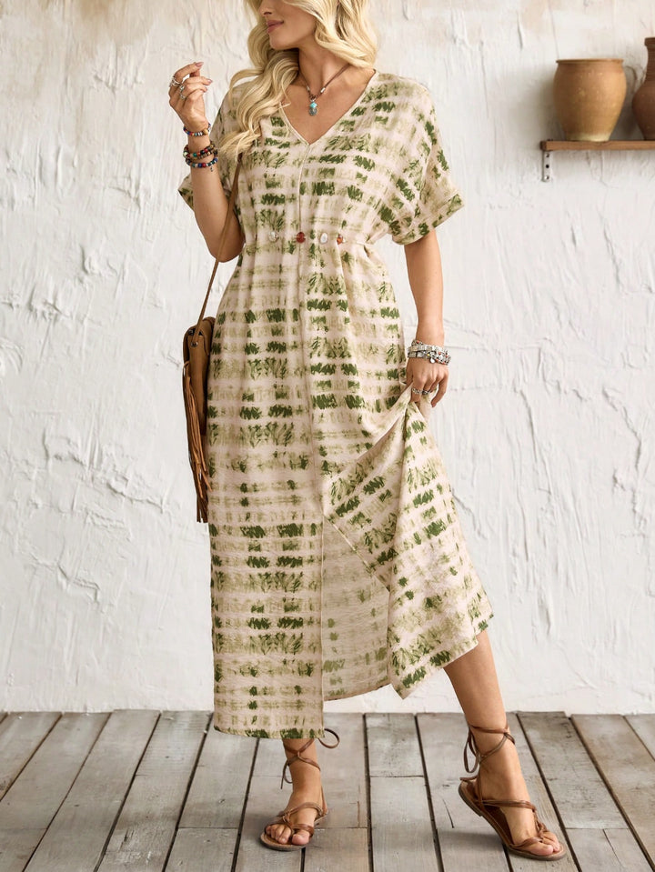 Rochie maxi SHEIN, verde