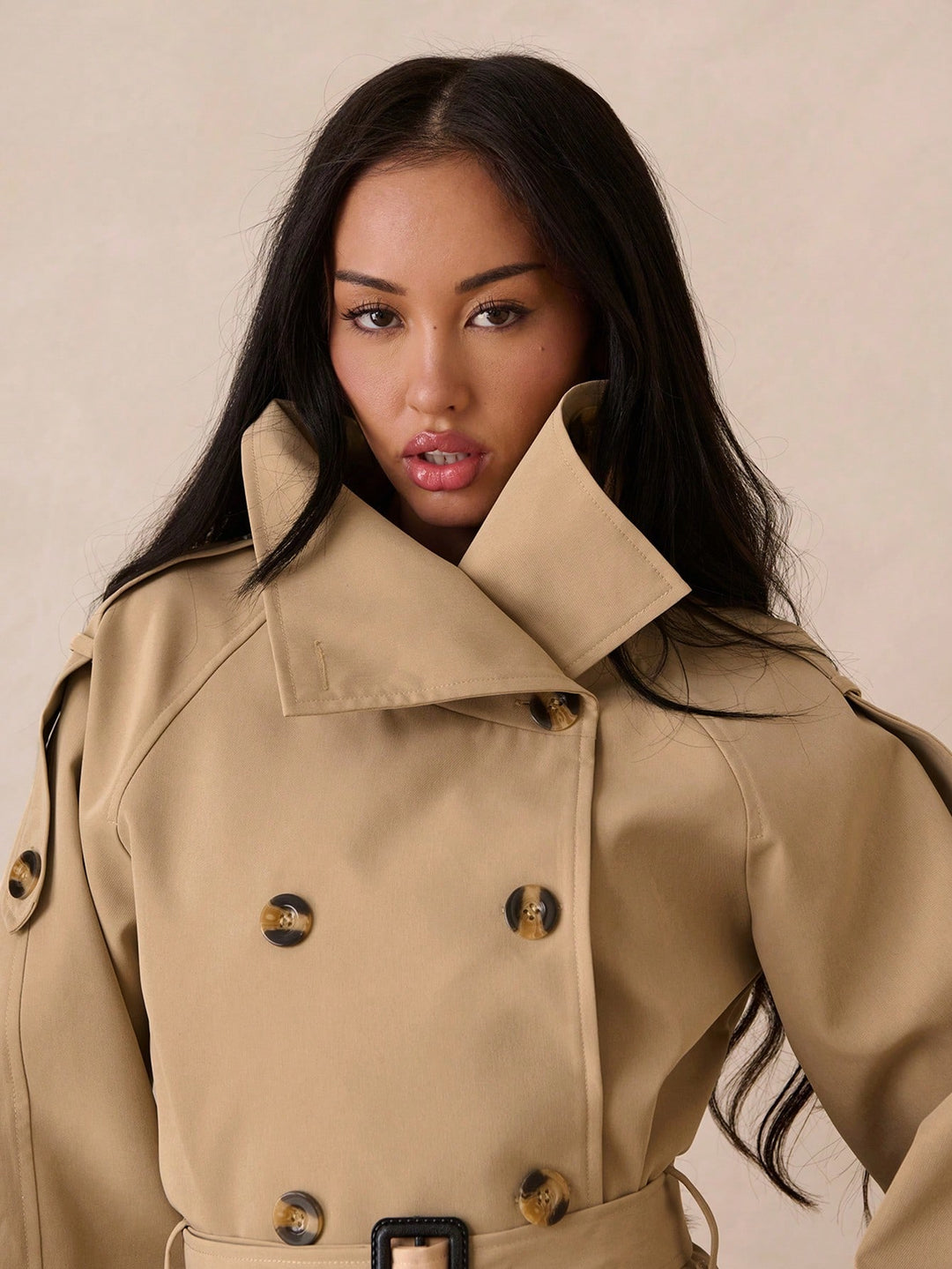 Trench SHEIN, kaki