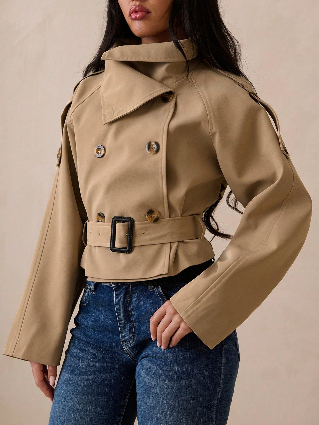 Trench SHEIN, kaki