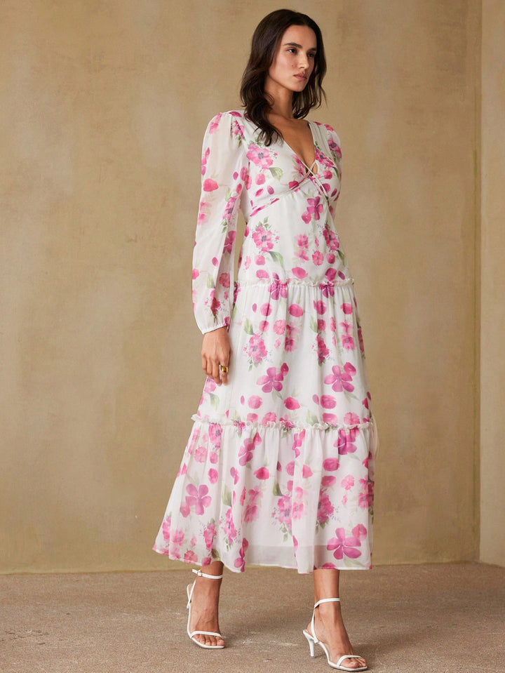 Rochie maxi SHEIN, mix culori
