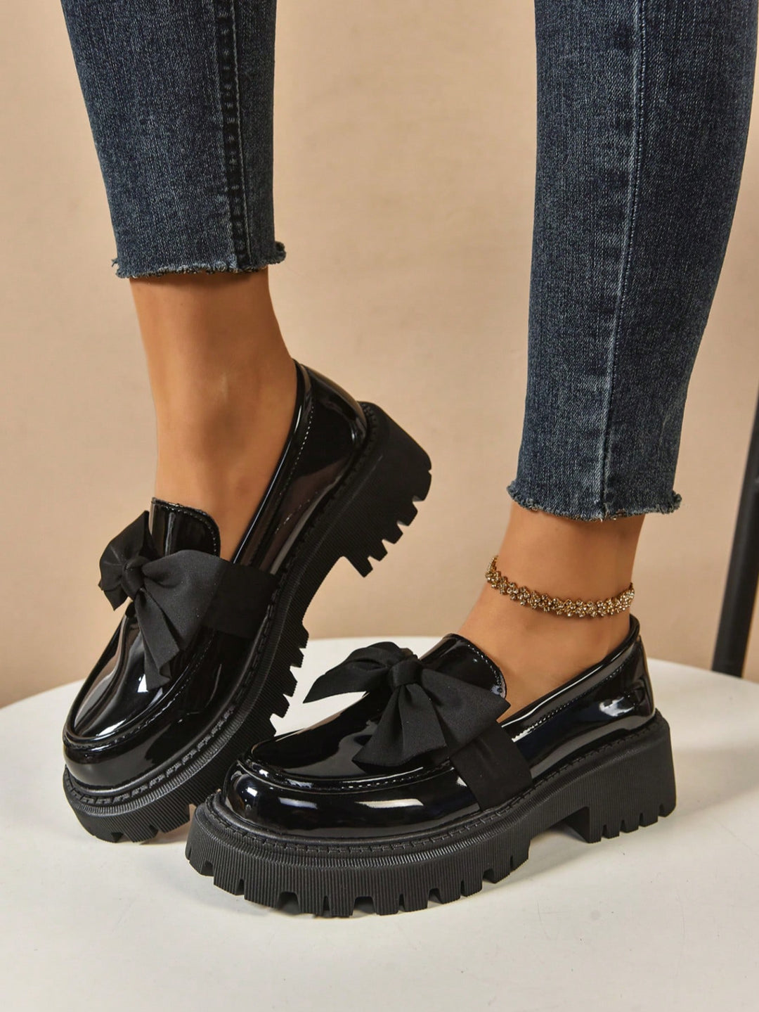 Mocasini SHEIN, negru