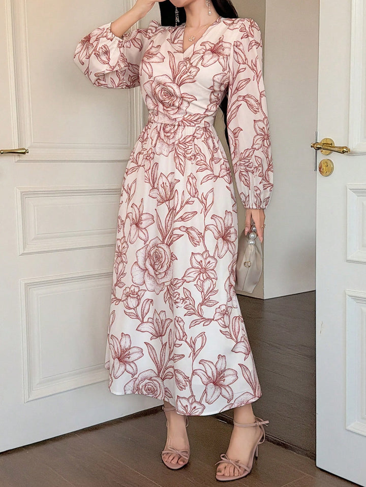 Rochie maxi SHEIN, bej