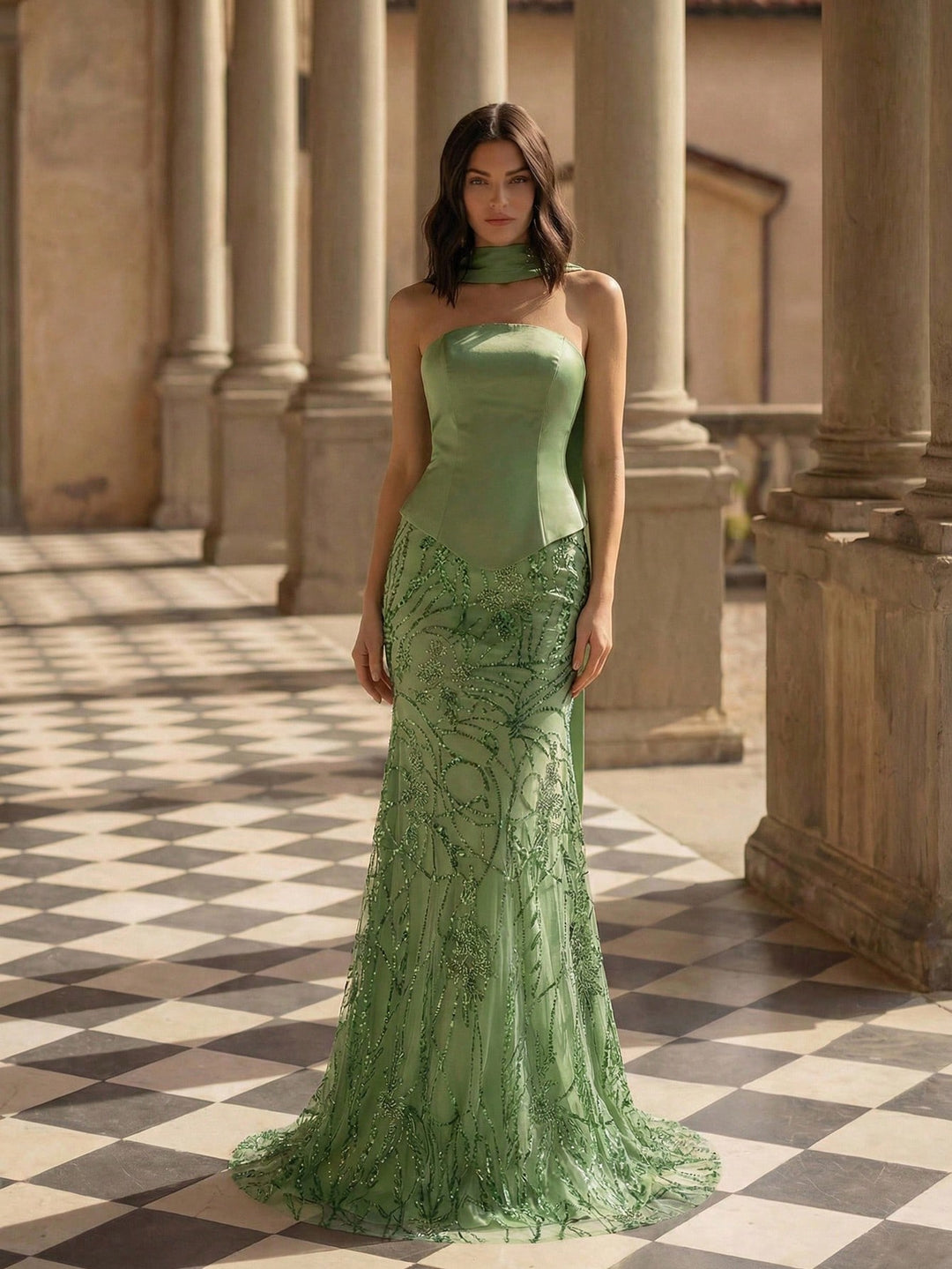 Rochie SHEIN, verde