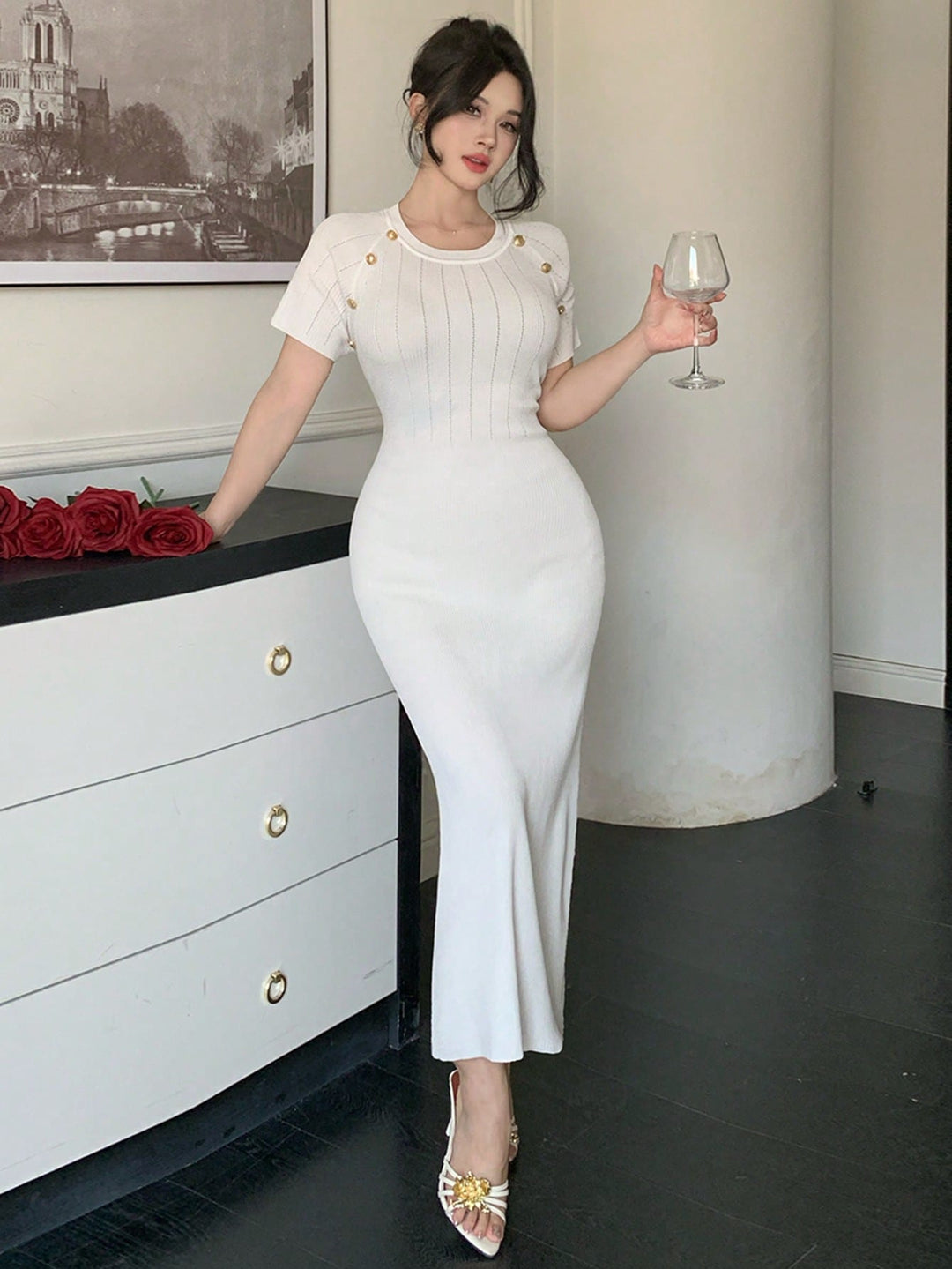 Rochie SHEIN, bej