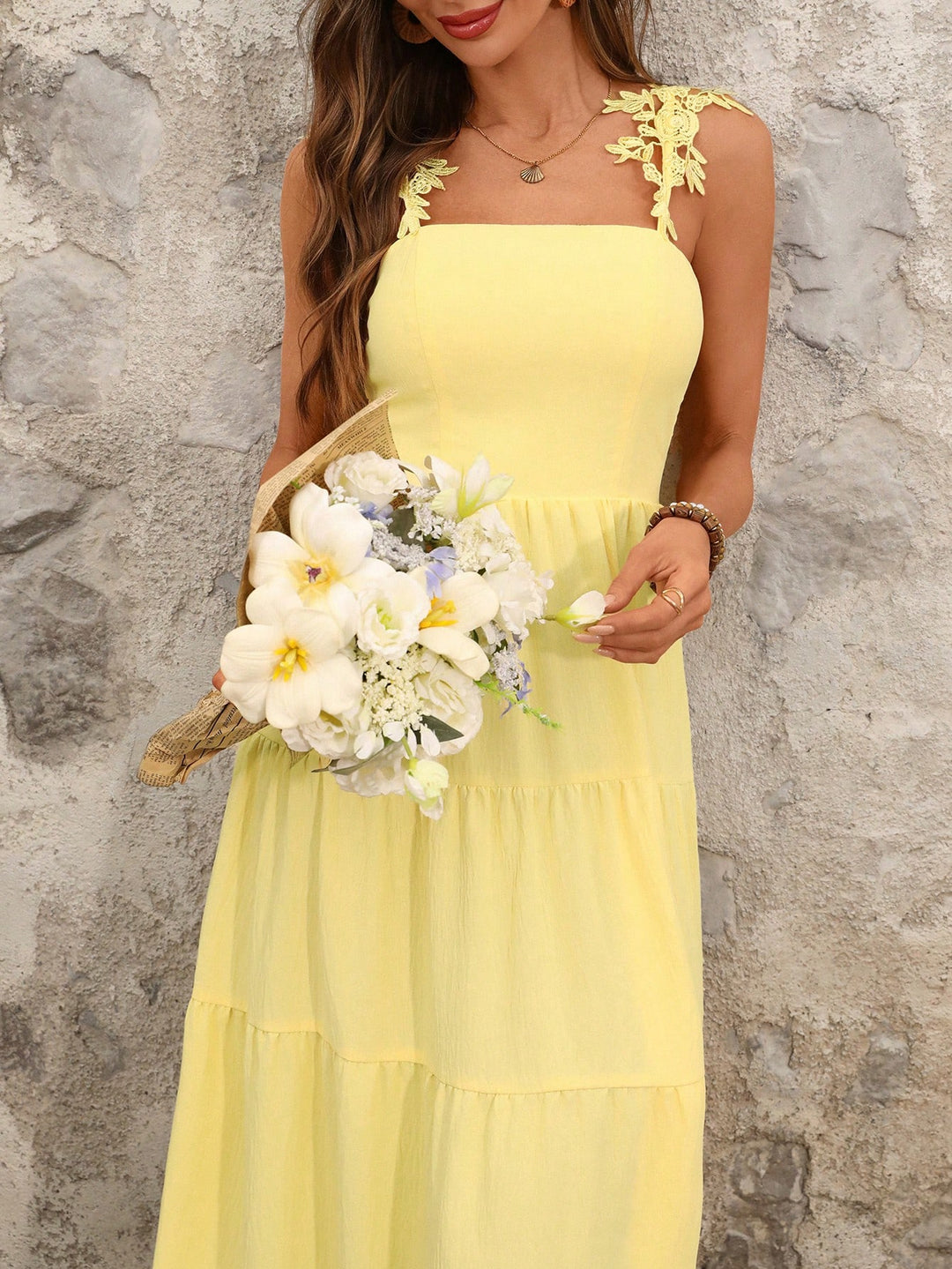 Rochie maxi SHEIN, galben