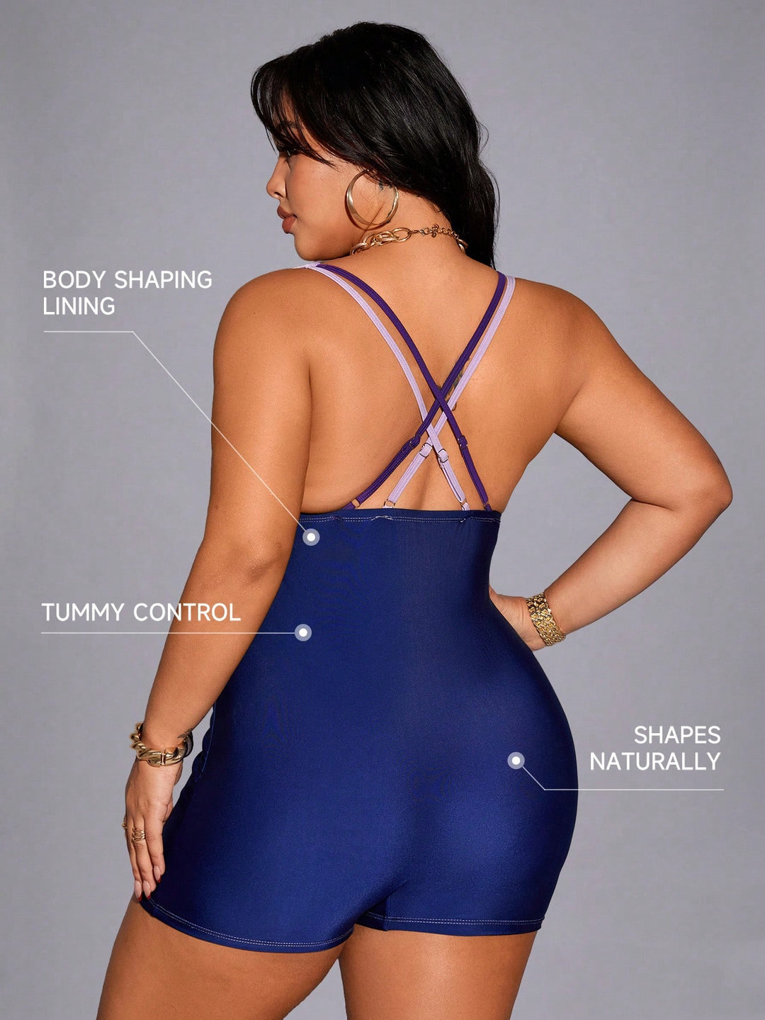Costum de baie SHEIN, mix culori