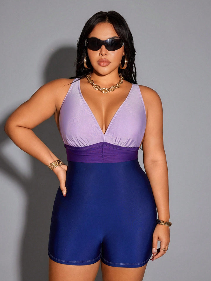 Costum de baie SHEIN, mix culori