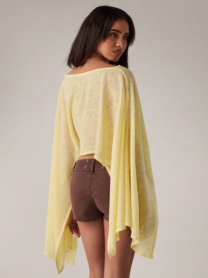 Top SHEIN, galben