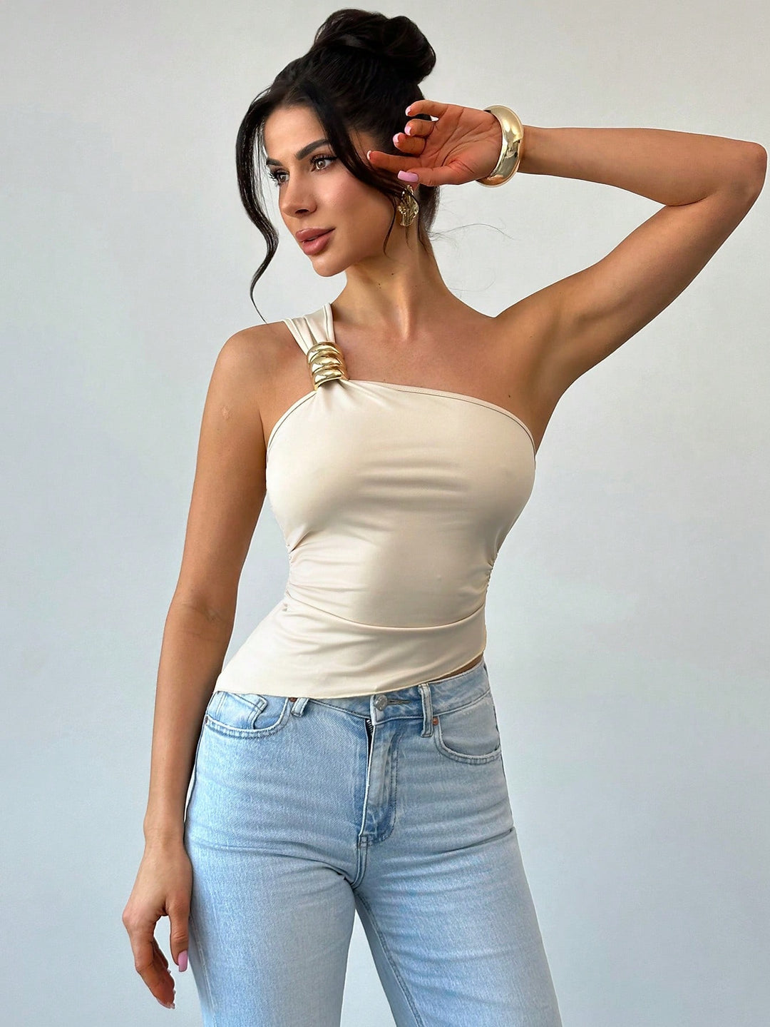 Top SHEIN, portocaliu