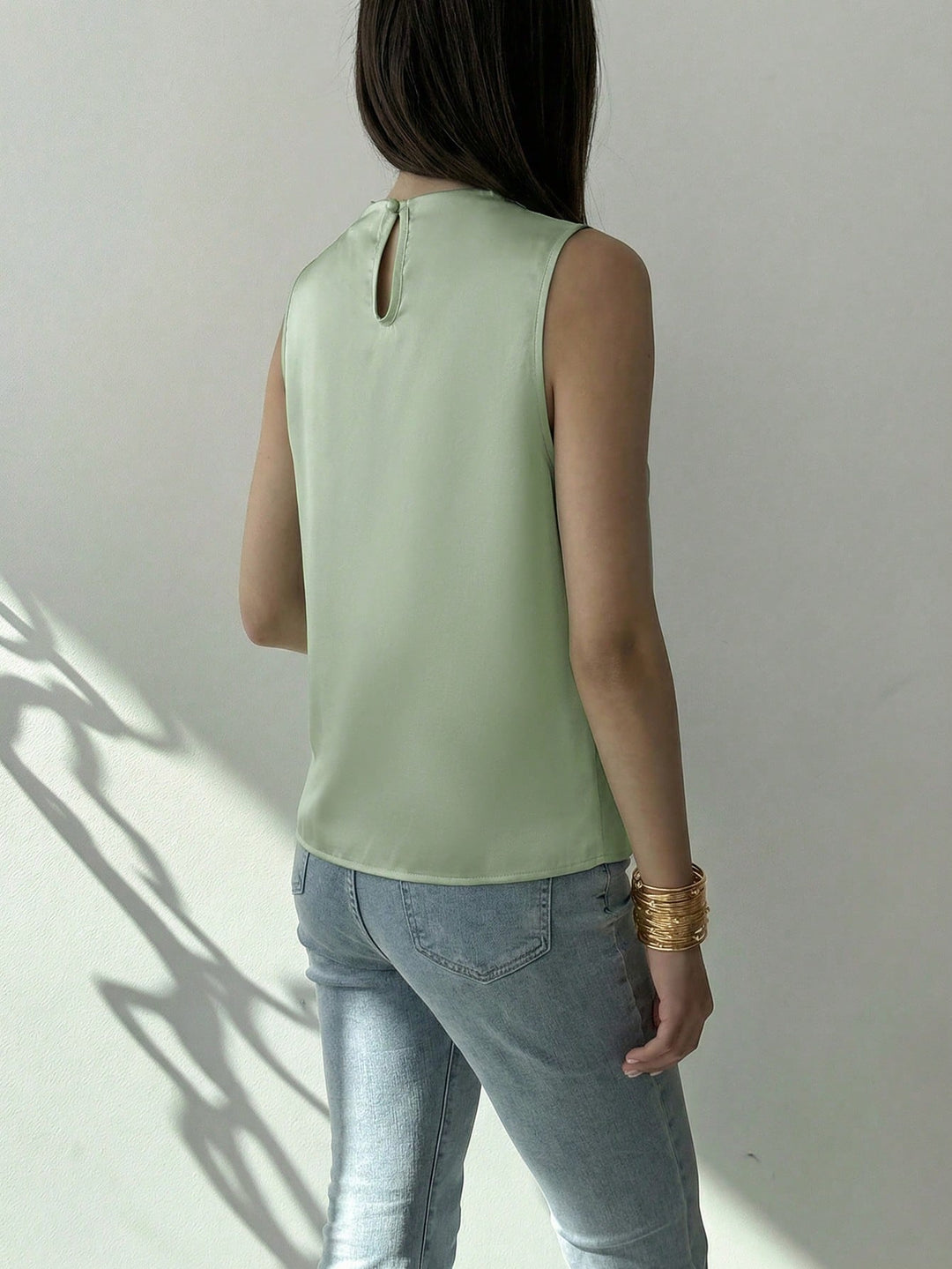 Top SHEIN, verde