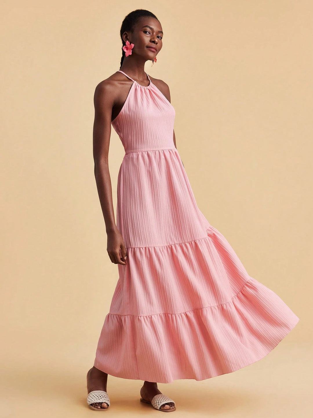 Rochie maxi SHEIN, roz