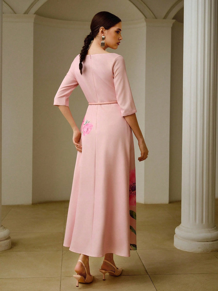Rochie maxi SHEIN, roz