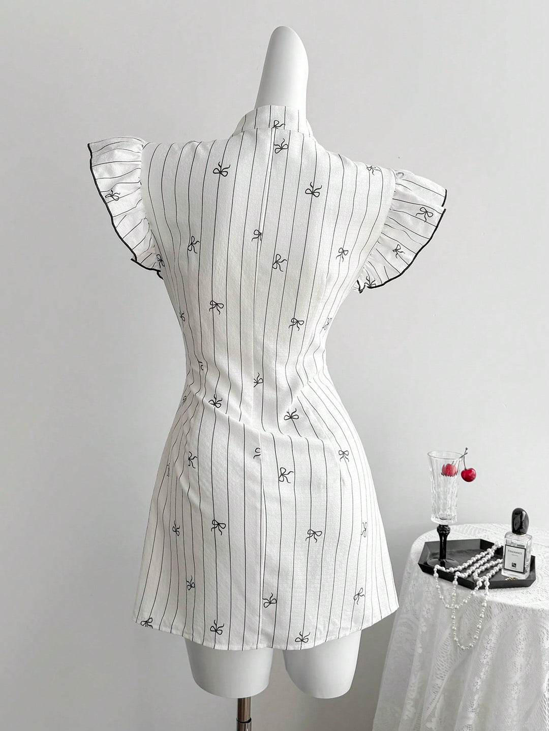 Rochie mini SHEIN, alb