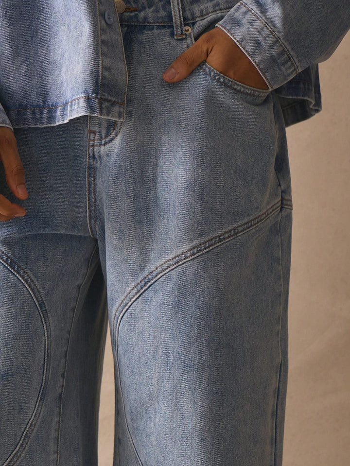 Jeans SHEIN, albastru