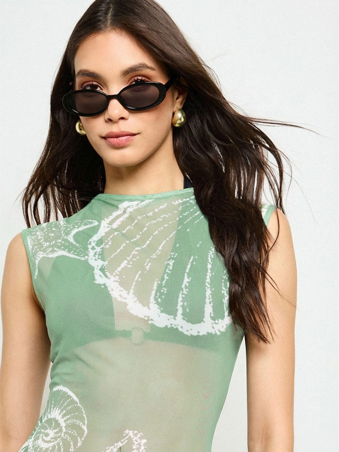 Rochie de plajă SHEIN, turcoaz