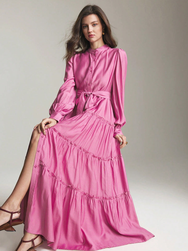 Rochie maxi SHEIN, roz