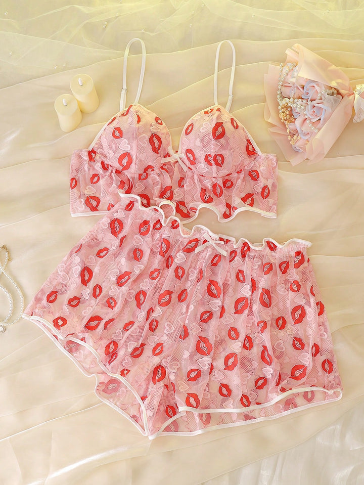 Set pijamale SHEIN, roz
