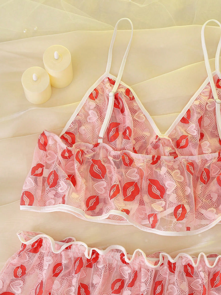 Set pijamale SHEIN, roz